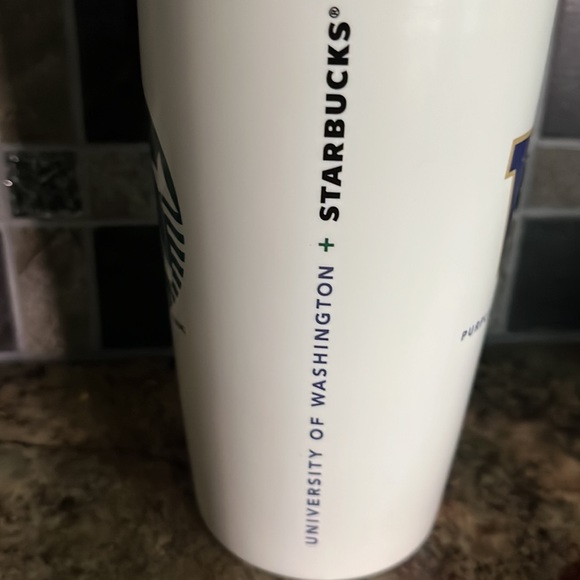 NWOT Starbucks University of Washington Ceramic Tumbler - Picture 3 of 7